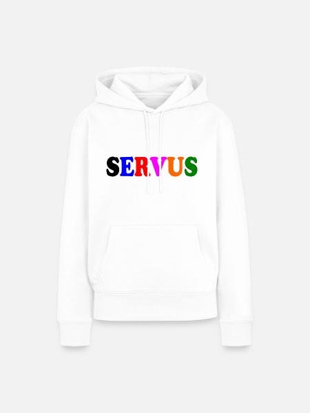 Servus - Frauen Premium Bio Hoodie - Weiß