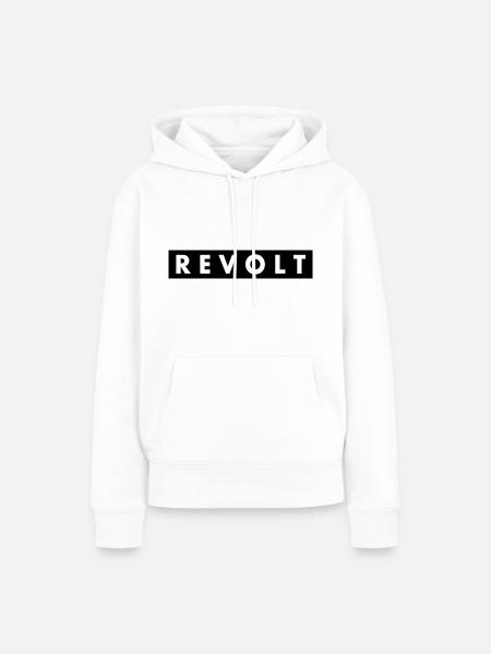 Revolt - Frauen Premium Bio Hoodie - Weiß