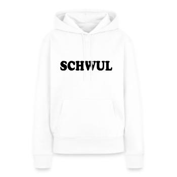 Schwul - Frauen Premium Bio Hoodie - Weiß - Vorne - Julia (174cm)