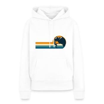 Kletterwand Klettern Sportklettern - Frauen Premium Bio Hoodie - Weiß - Vorne - Julia (174cm)