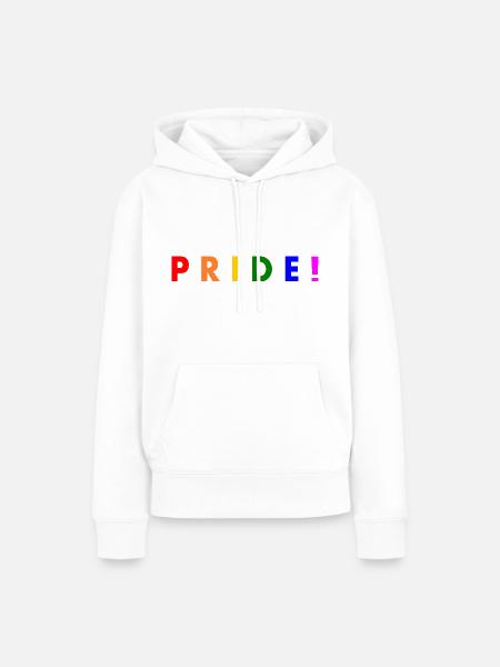 Pride - Frauen Premium Bio Hoodie - Weiß