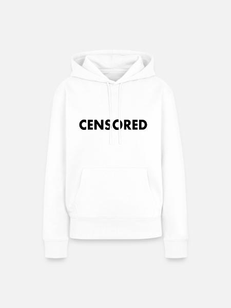 censored - Frauen Premium Bio Hoodie - Weiß