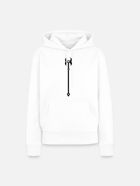 Zauberstab - Frauen Premium Bio Hoodie - Weiß