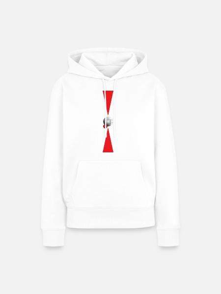 Minimalismus Pétanque - Frauen Premium Bio Hoodie - Weiß