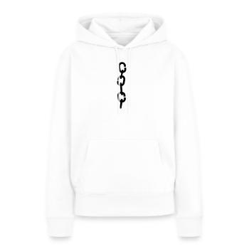 Kette - Frauen Premium Bio Hoodie - Weiß - Vorne - Julia (174cm)