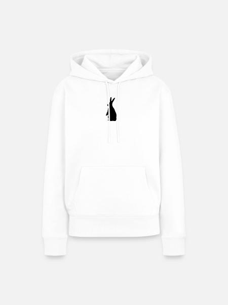 rabbit - Frauen Premium Bio Hoodie - Weiß