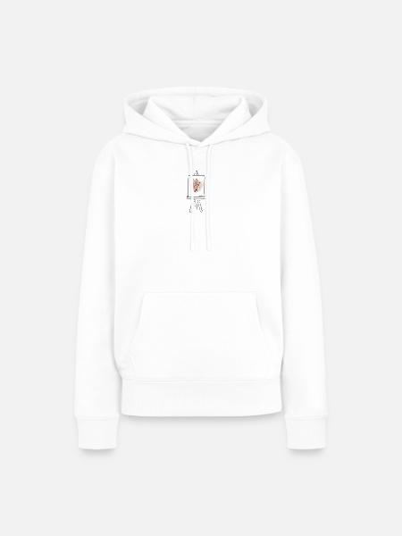 Leinwand - Frauen Premium Bio Hoodie - Weiß