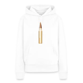 gangster gangster arme criminelle bul arme armes de poing - Sweat à capuche Premium bio Femme - blanc - Devant - Julia (174cm)