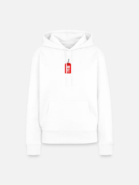 Do not disturb - Frauen Premium Bio Hoodie - Weiß