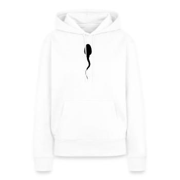 sperma - Frauen Premium Bio Hoodie - Weiß - Vorne - Julia (174cm)