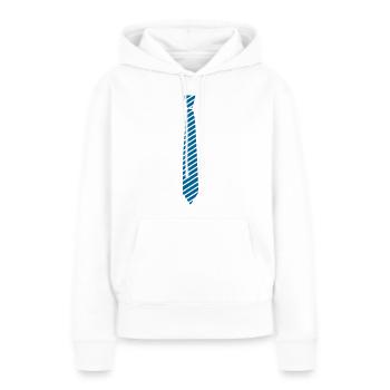 krawatte - Frauen Premium Bio Hoodie - Weiß - Vorne - Julia (174cm)
