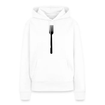 fork hungry - Women’s Premium Organic Hoodie - white - Front - Julia (174cm)