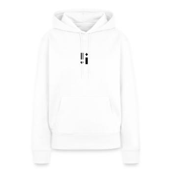 Schlichtes Design - Frauen Premium Bio Hoodie - Weiß - Vorne - Julia (174cm)