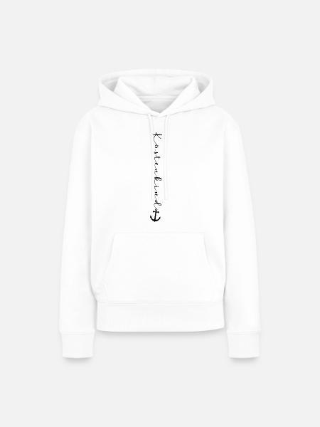 Küstenkind - Frauen Premium Bio Hoodie - Weiß