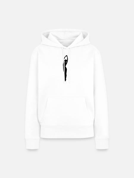 Tänzerin Silhouette tanzen Geschenk Tanz  - Frauen Premium Bio Hoodie - Weiß