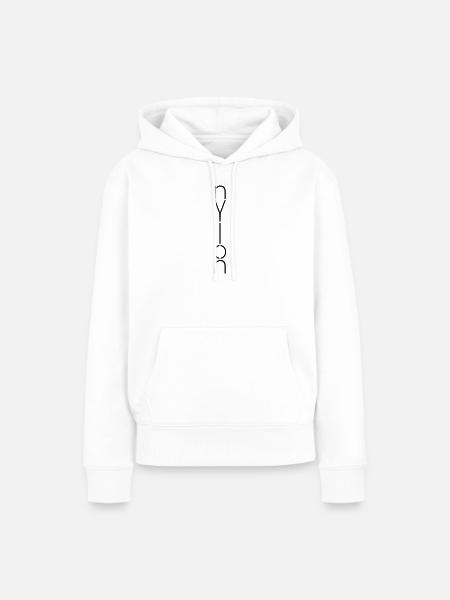 Nylon - Sweat à capuche Premium bio Femme - blanc