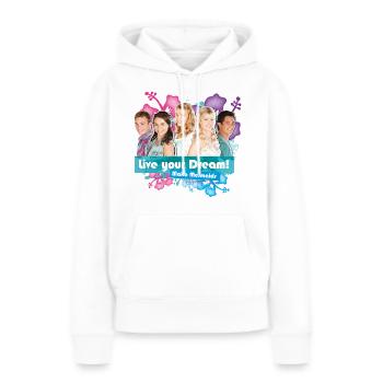 Mako Einfach Meerjungfrau Ensemble - Frauen Premium Bio Hoodie - Weiß - Vorne - Julia (174cm)