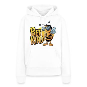 Bee Kind Biene - Frauen Premium Bio Hoodie - Weiß - Vorne - Julia (174cm)