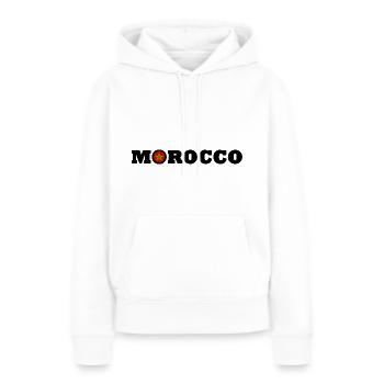 Marokko - Frauen Premium Bio Hoodie - Weiß - Vorne - Julia (174cm)