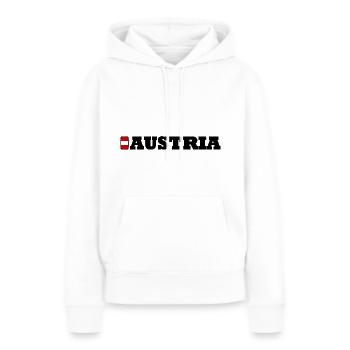 Autriche / Autriche - Sweat à capuche Premium bio Femme - blanc - Devant - Julia (174cm)
