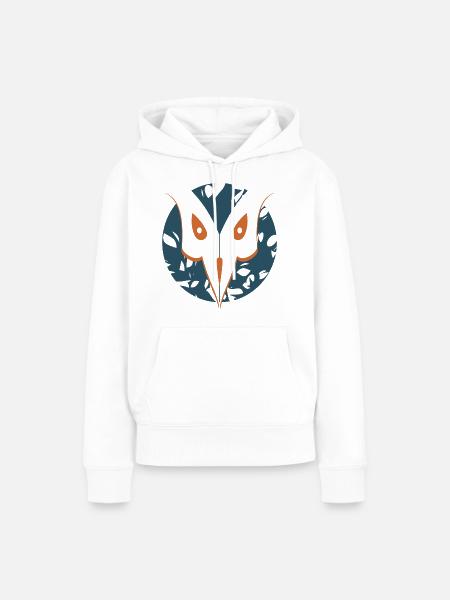 Vogel - Frauen Premium Bio Hoodie - Weiß