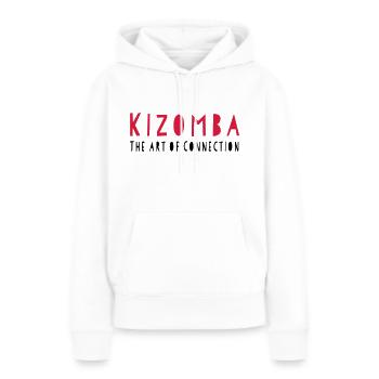 Kizomba The Art of Connection - Kizomba Dance Fash - Frauen Premium Bio Hoodie - Weiß - Vorne - Julia (174cm)