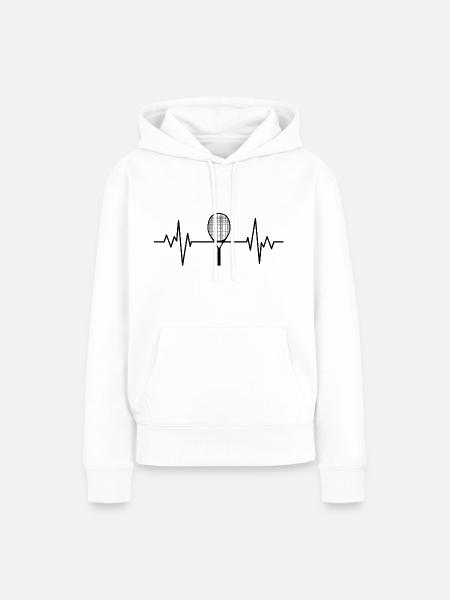 Tennis. Tennis T-Shirt - Frauen Premium Bio Hoodie - Weiß