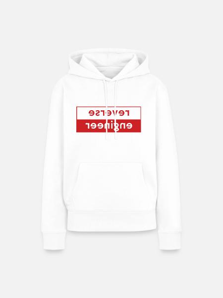 Reverse Engineer T-Shirt - Frauen Premium Bio Hoodie - Weiß