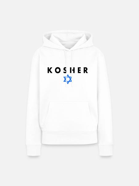 Kosher - Frauen Premium Bio Hoodie - Weiß