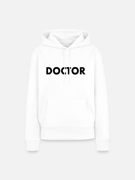 Doctor - Frauen Premium Bio Hoodie - Weiß