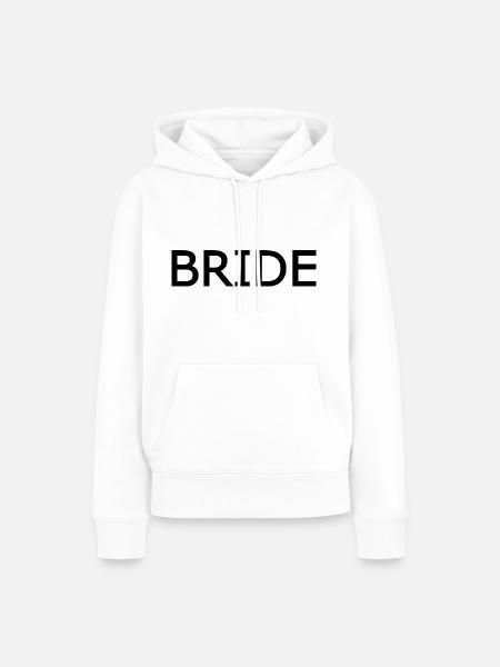 Bride - Frauen Premium Bio Hoodie - Weiß