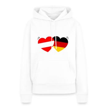 Austria and German Relations - Women’s Premium Organic Hoodie - white - Front - Julia (174cm)