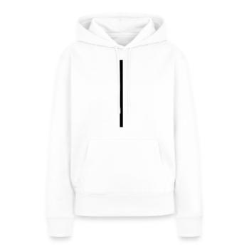 Ligne - Sweat à capuche Premium bio Femme - blanc - Devant - Julia (174cm)