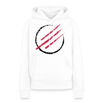 Scratch the Circle - Frauen Premium Bio Hoodie - Weiß - Vorne - Julia (174cm)