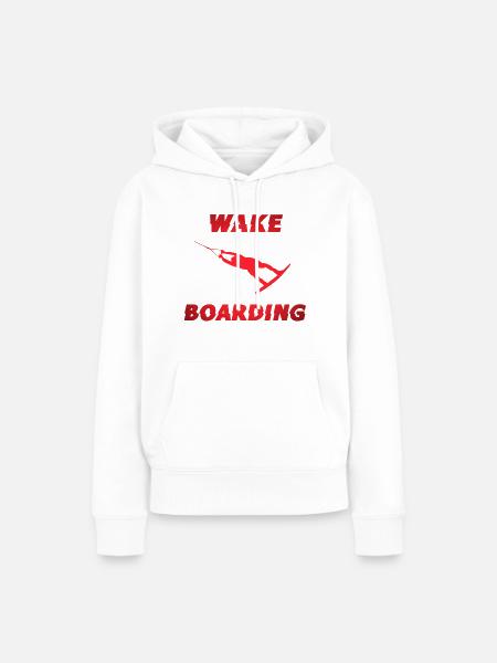 Wakeboard Wakeboarding Wake wakeboarder - Frauen Premium Bio Hoodie - Weiß