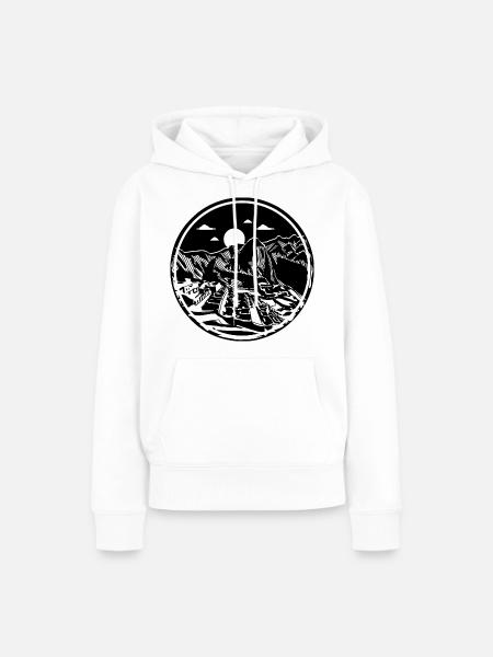 Machu Picchu - Frauen Premium Bio Hoodie - Weiß