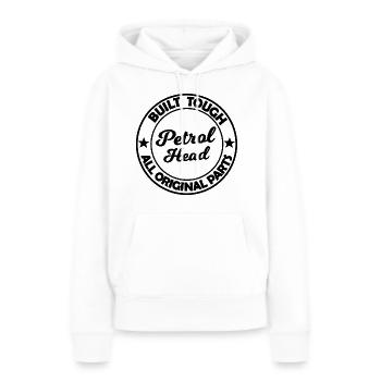 Tête d’essence - Sweat à capuche Premium bio Femme - blanc - Devant - Julia (174cm)