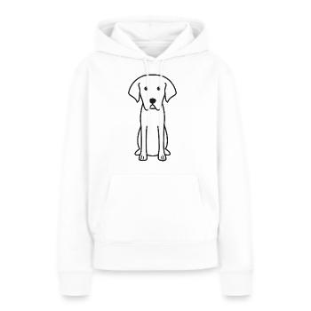 Cao De Castro Laboreiro Chien Dessin Animé Kawaii Illustr - Sweat à capuche Premium bio Femme - blanc - Devant - Julia (174cm)