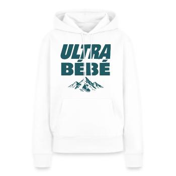 Ultra Baby Trail - Frauen Premium Bio Hoodie - Weiß - Vorne - Julia (174cm)