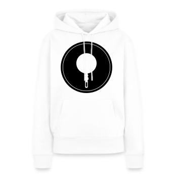 Pfanne Küche Chef - Frauen Premium Bio Hoodie - Weiß - Vorne - Julia (174cm)