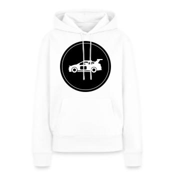 Car Racing Driver Circle - Women’s Premium Organic Hoodie - white - Front - Julia (174cm)