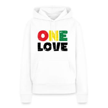 One Love Reggae Musik - Frauen Premium Bio Hoodie - Weiß - Vorne - Julia (174cm)