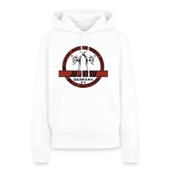Ju-Jutsu Ju Jutsu Jiu Jitsu Kampfsport Kampfkunst - Frauen Premium Bio Hoodie - Weiß - Vorne - Julia (174cm)