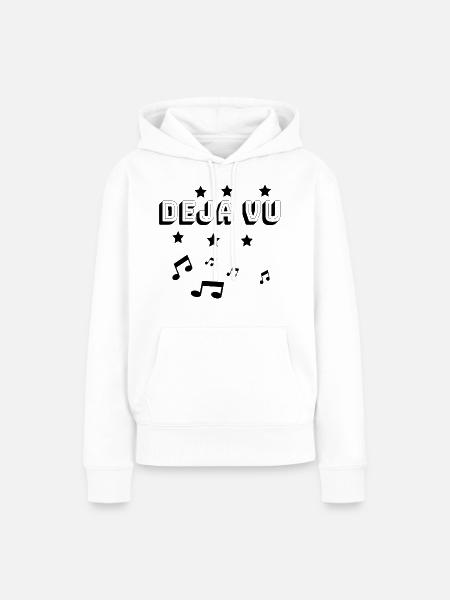 DEJA VU M SINGER Gift T Shirt Geschenkidee - Frauen Premium Bio Hoodie - Weiß