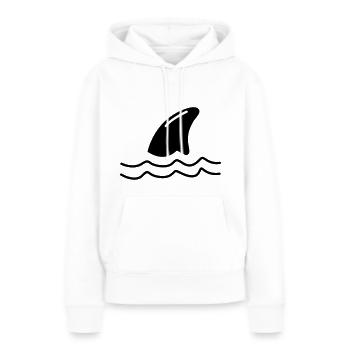 Hai Flosse - Frauen Premium Bio Hoodie - Weiß - Vorne - Julia (174cm)