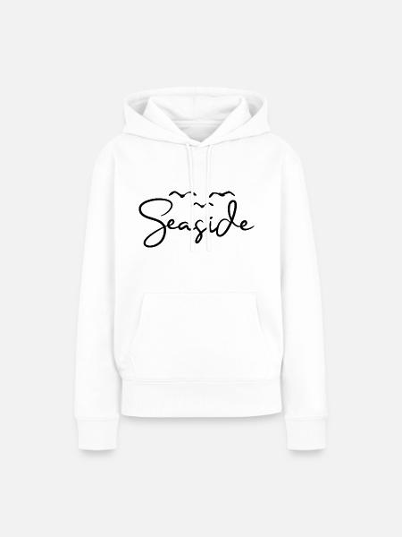 Seaside Strand Möwen Meer - Frauen Premium Bio Hoodie - Weiß