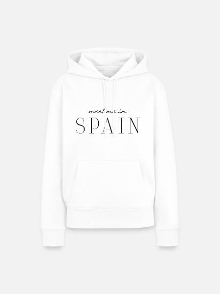 Ich liebe Spanien - Frauen Premium Bio Hoodie - Weiß