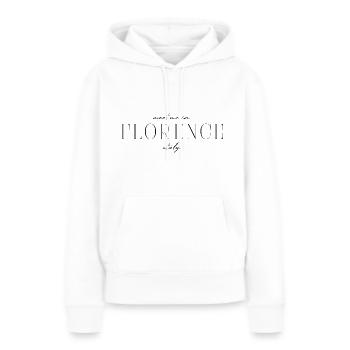 Ich liebe Florenz - Frauen Premium Bio Hoodie - Weiß - Vorne - Julia (174cm)