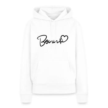 Bonn heartbeat - Women’s Premium Organic Hoodie - white - Front - Julia (174cm)