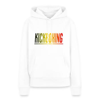 KICKBOXING BOXER GIFT SPORT BELGIUM - Women’s Premium Organic Hoodie - white - Front - Julia (174cm)